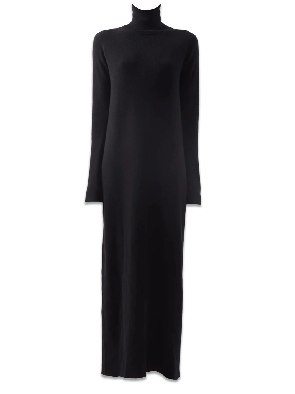 Raey Luxury 95% Cashmere Blend Turtleneck Sweater Dress - Size S - Black